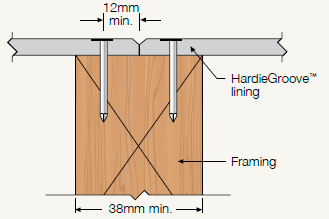 James Hardie 400245 HardieGroove Lining 7.5mm x 2700 x 1200