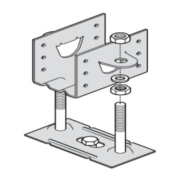 Kleva Klip Adjustable Joist Support 65mm X 46mm X 100mm