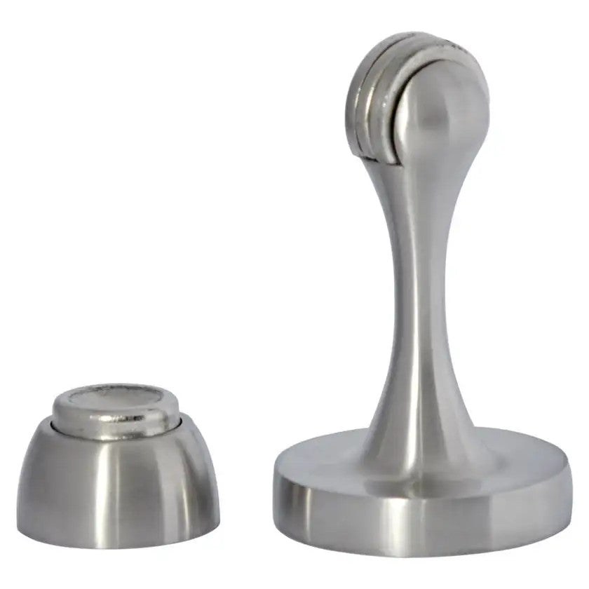 Magnetic door stop silva chrome plated 75mm