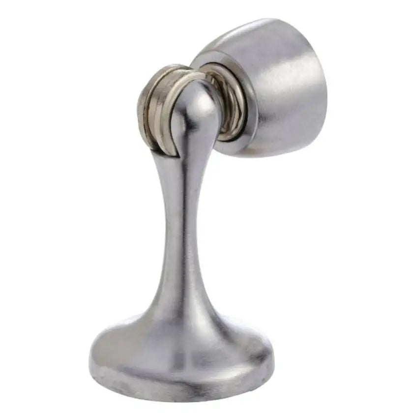 Magnetic door stop silva satin chrome 75mm