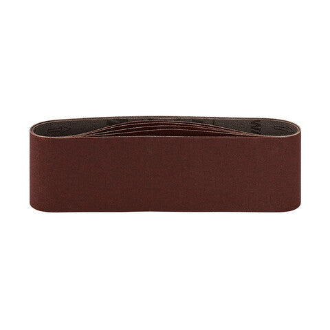 Makita 76 x 610mm 80 Grit Abrasive Sanding Belt 5 Piece P-37334