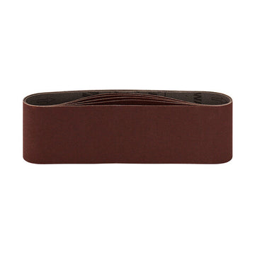 Makita 76 x 610mm 80 Grit Abrasive Sanding Belt 5 Piece P-37334