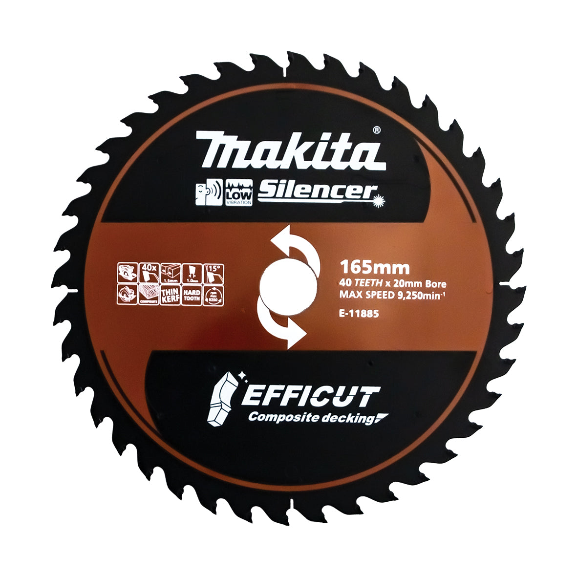Makita E-11885 Saw Blade 165x20x40T