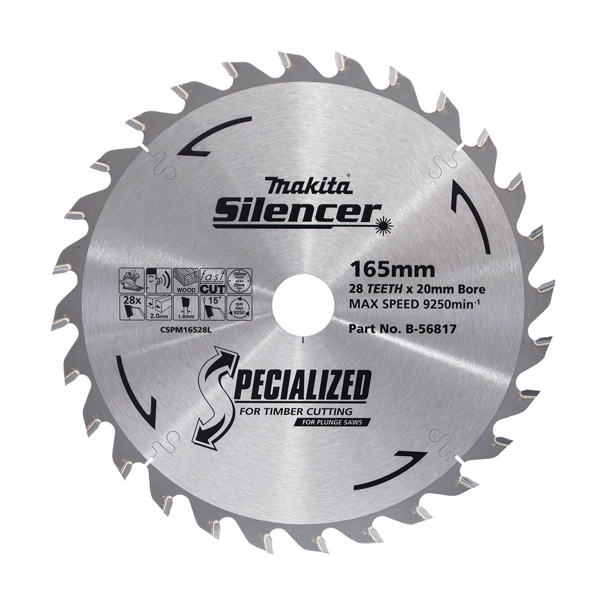 Makita B-56817 Saw Blade 165x20x28T