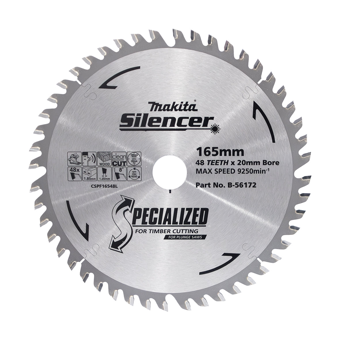 Makita B-56172 Saw Blade 165x20x48T
