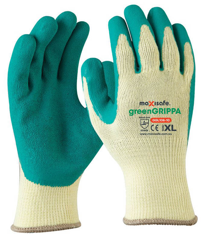 Maxisafe GGL106 Green Grippa Poly Cotton Glove
