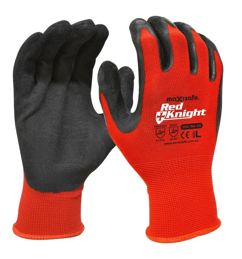 Maxisafe GNL156 Red Knight Latex Gripmaster Glove