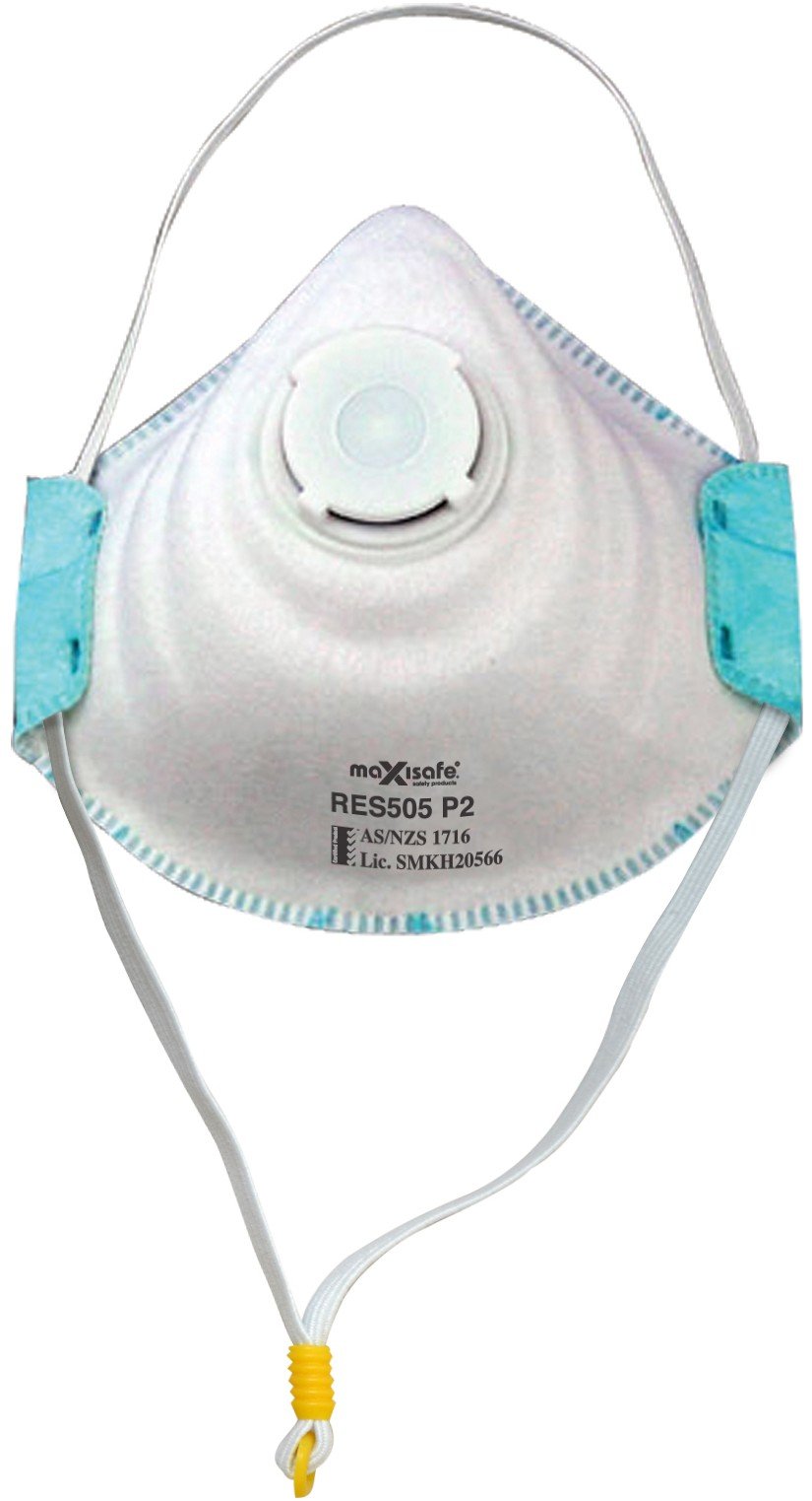 Maxisafe RES505C P2 Moulded Respirator with Carbon filter and Valve