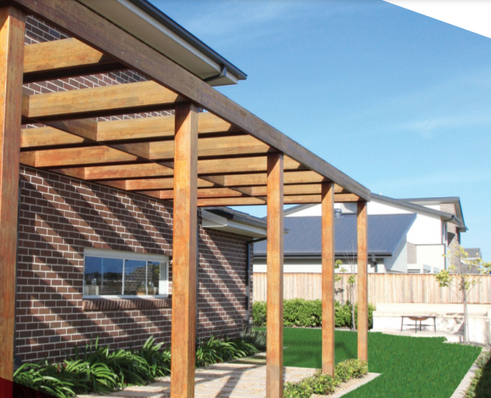 Merbau Post 115 x 115 Solid Face Laminated Hardwood