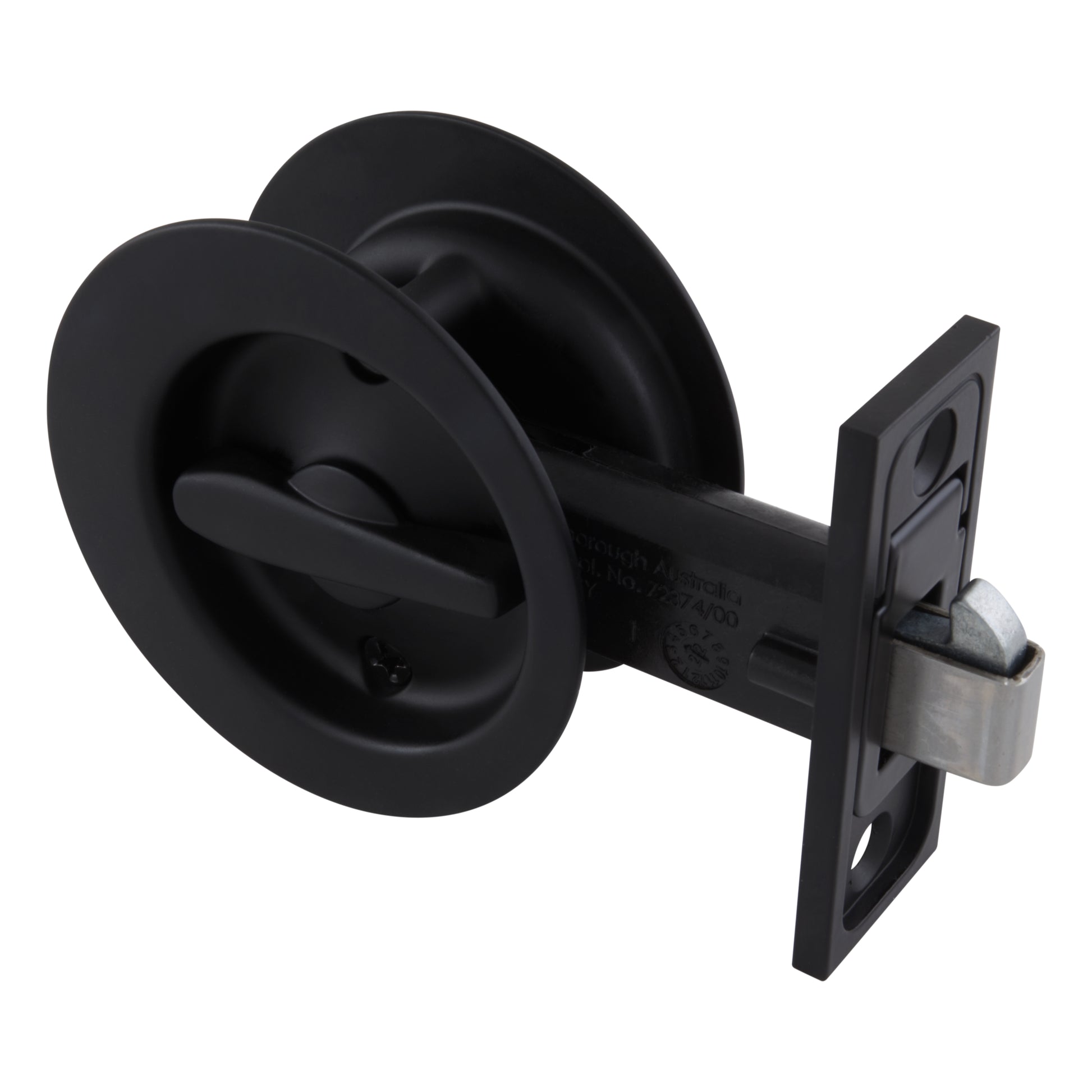 Circular Privacy Sliding Cavity Set in Matte Black