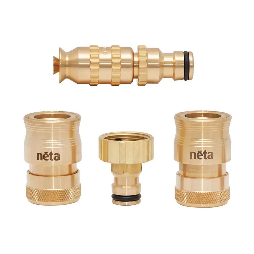 Neta 12mm 3/4" Ez Brass Hose Set