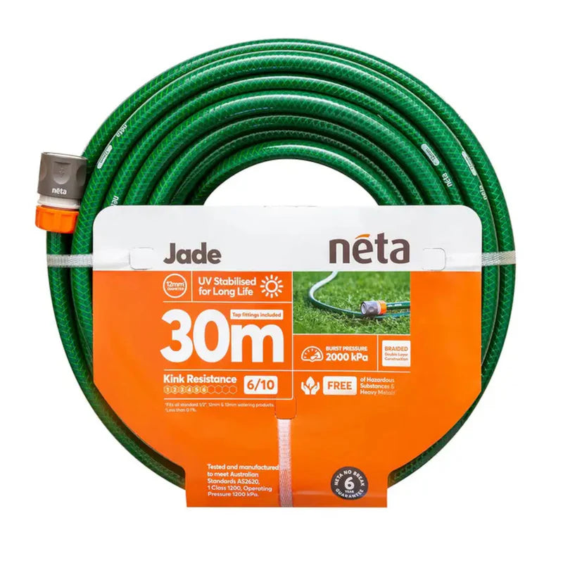 Neta Garden Hose Jade 12mm Fitted 30M