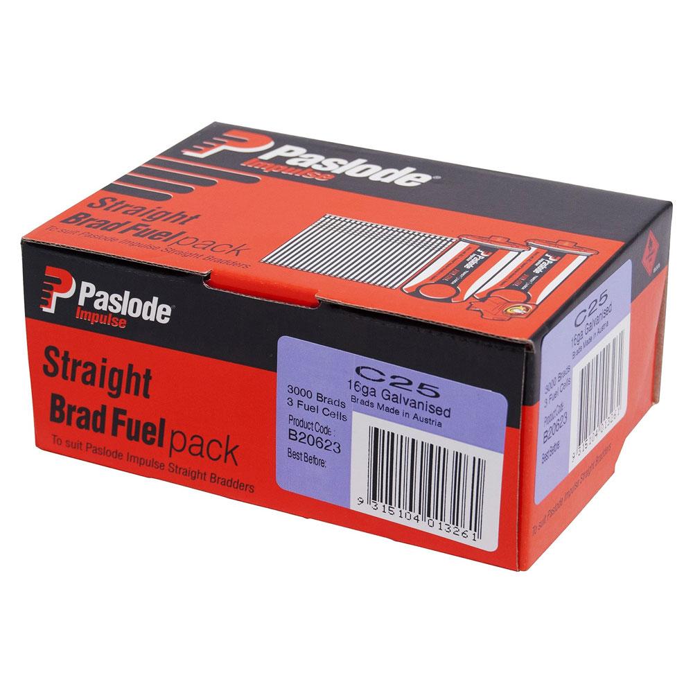 Paslode C Series 16Ga x 25mm Brad 3000 Nails