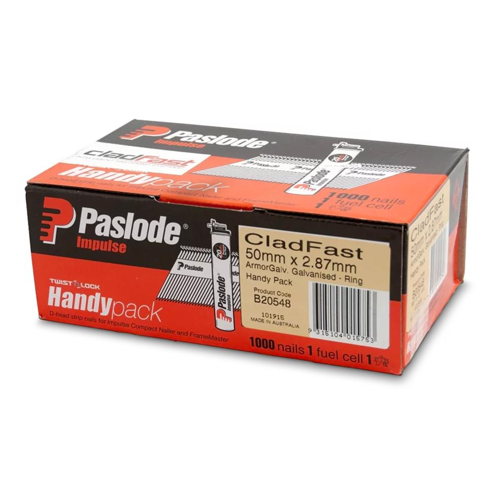 Paslode Handy Pack 50mm x 2.87 mm Galvanised Cladfast Nails