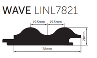Porta Contours American Oak Lining Wave 78x21mm x 2.7m