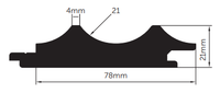Porta Contours Tasmanian Oak 78x21mm Lining Cirque 1.8m