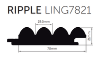 Porta Contours Tasmanian Oak Lining Ripple 78x21mm x 2.7m