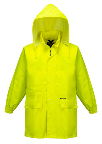 Portwest MS939 Hi Vis Rain Jacket Class D Fluro Yellow