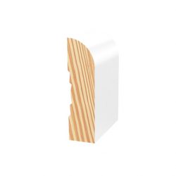 Primed Pine F/J Architrave Bullnose Moulding 66 x 18