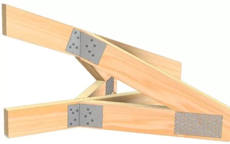 Pryda Mitre Plate 78 x 126mm 45 Degree Left And Right Plates MT15