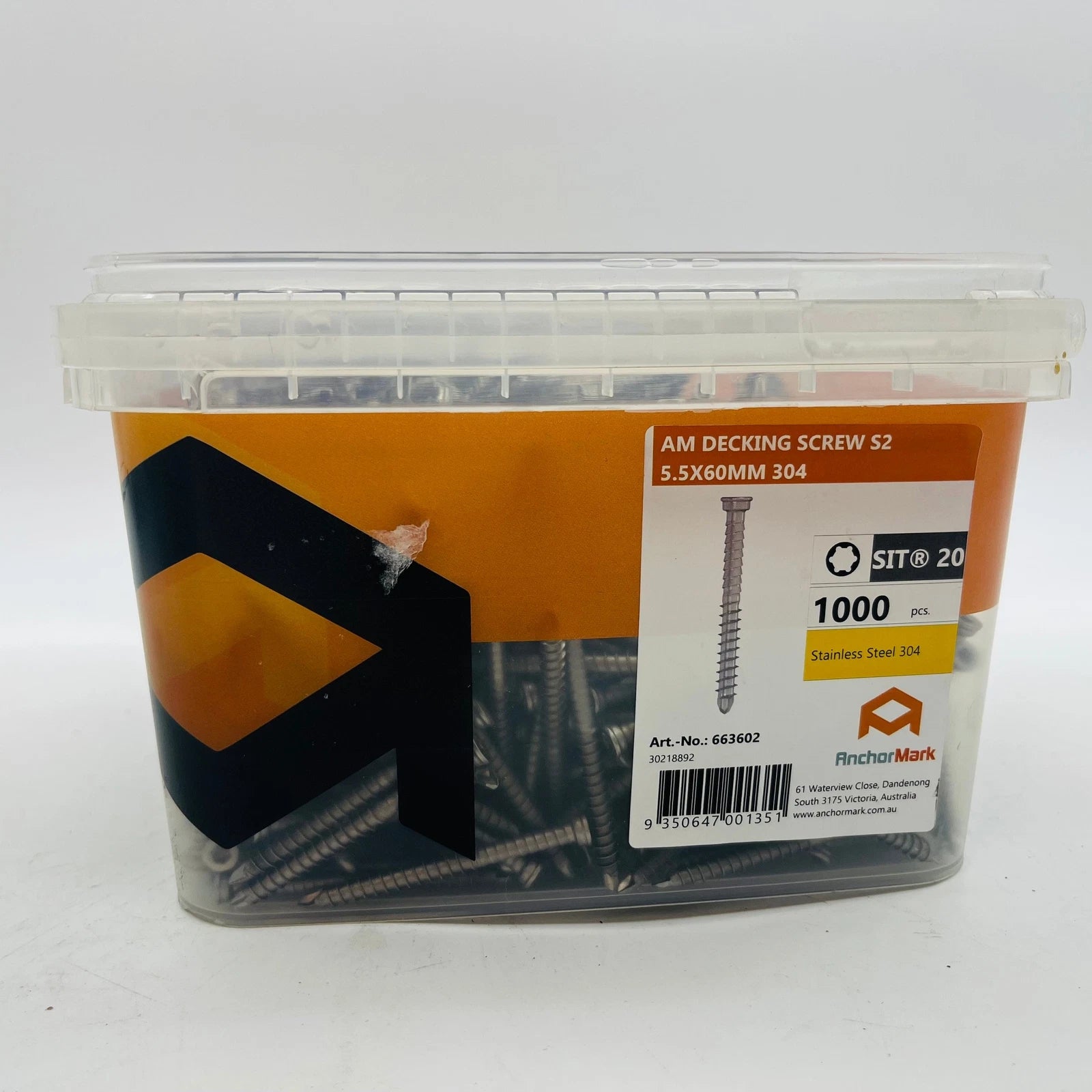 AnchorMark Decking Screw A2 304 S2 5.5x60mm Vintage Box 1000  | Canterbury Timbers