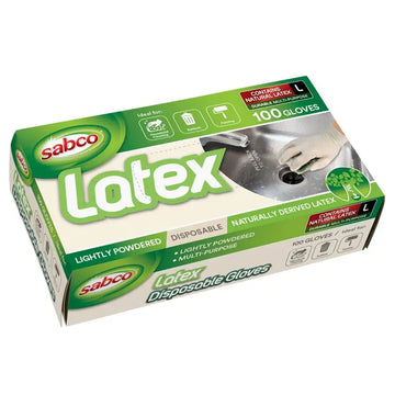Sabco Latex Gloves Large Box 100