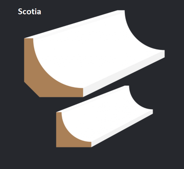 Scotia F/J Pine Moulding Raw 5.4m Length 42 x 42mm
