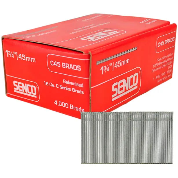 Senco C Series 45mm Galvanised Brad Nail Box 4000 C45