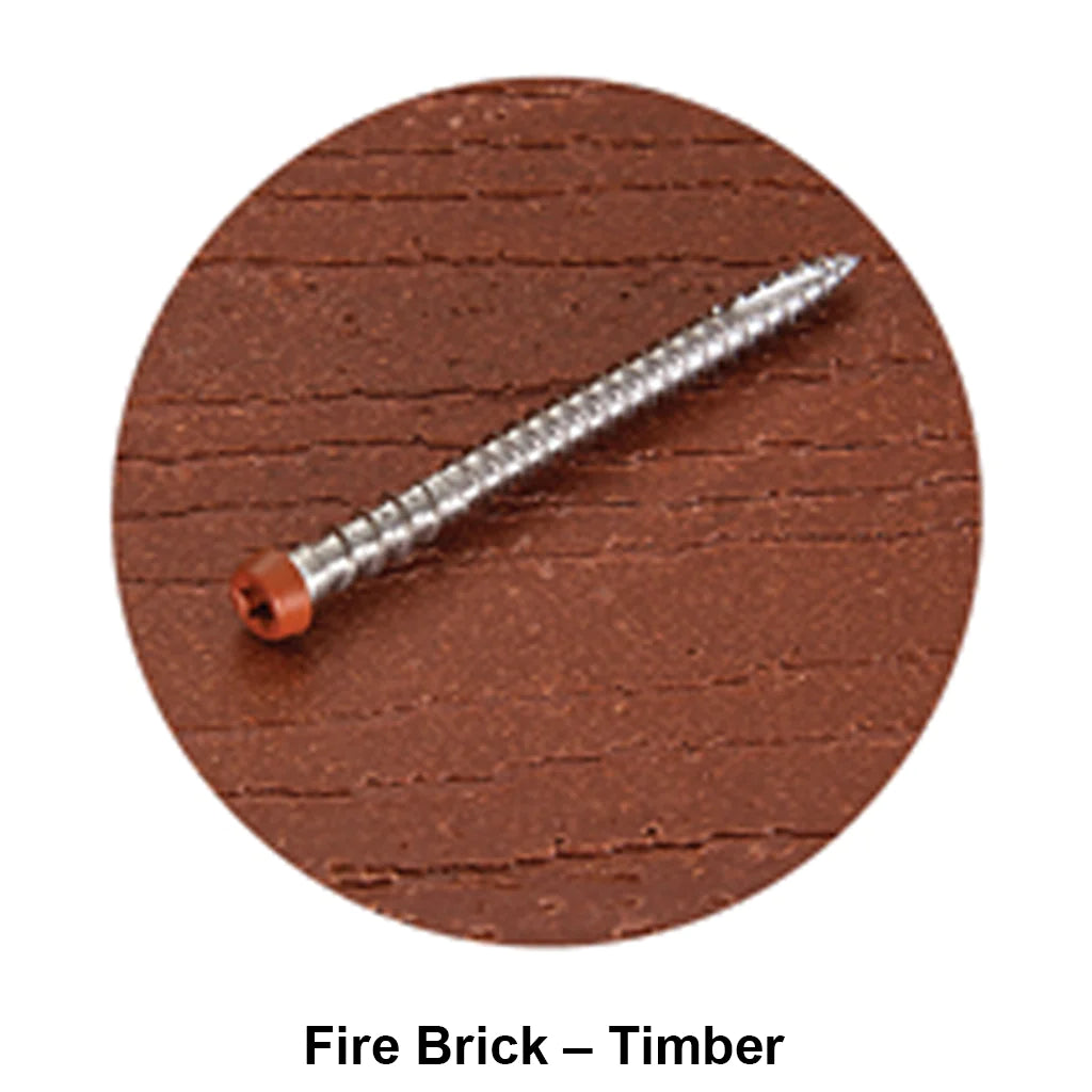 Stainless Steel 305 Modwood Screws Fire Brick 10g x 50mm Box of 100