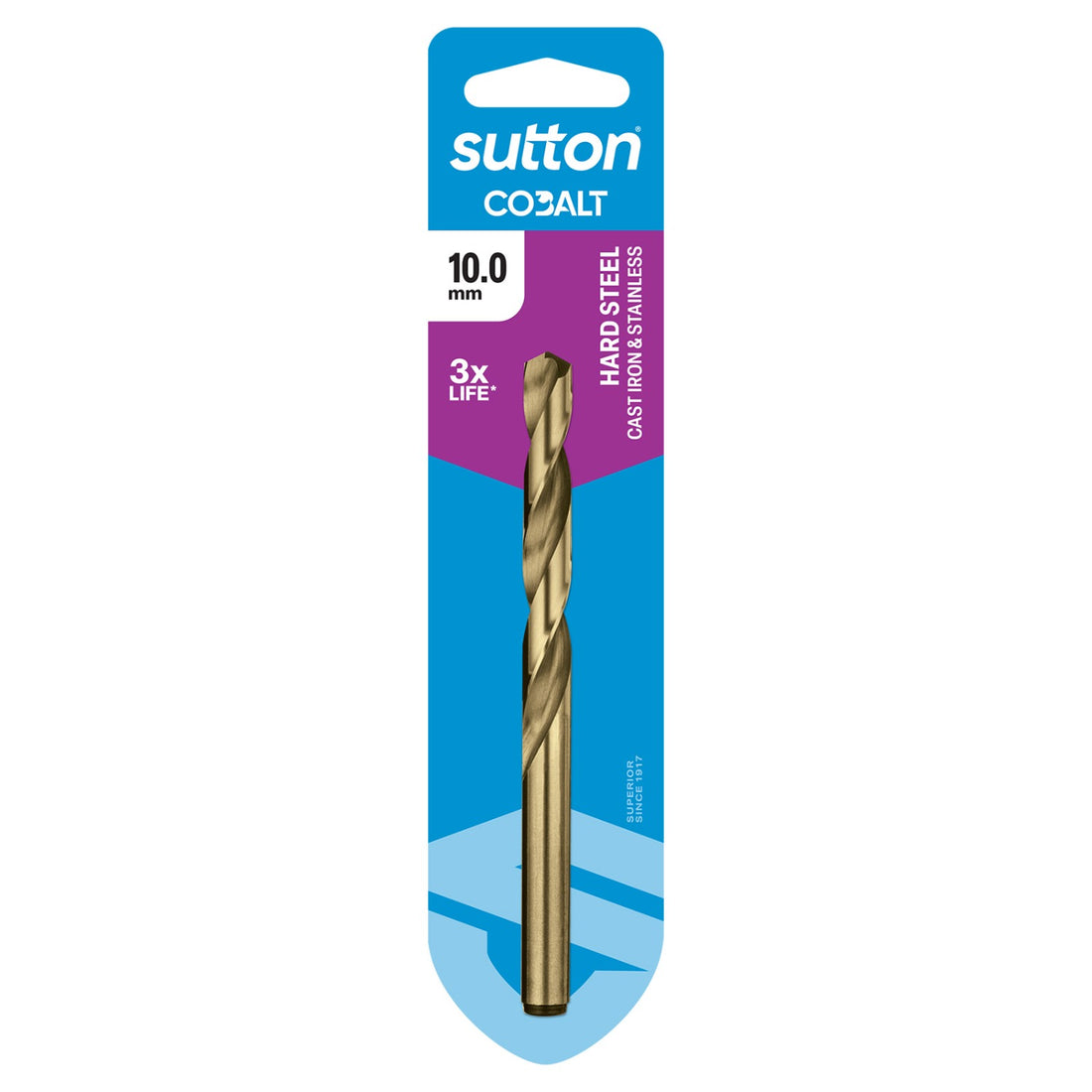 SUTTON 10.0mm Jobber HSS-CO HD Cobalt Drill Bit