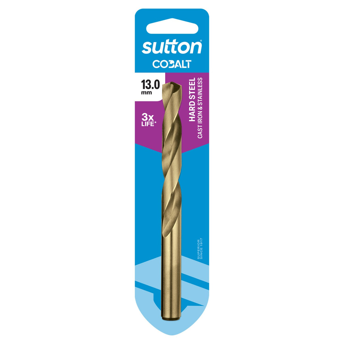 SUTTON 13.0mm Jobber HSS-CO HD Cobalt Drill Bit