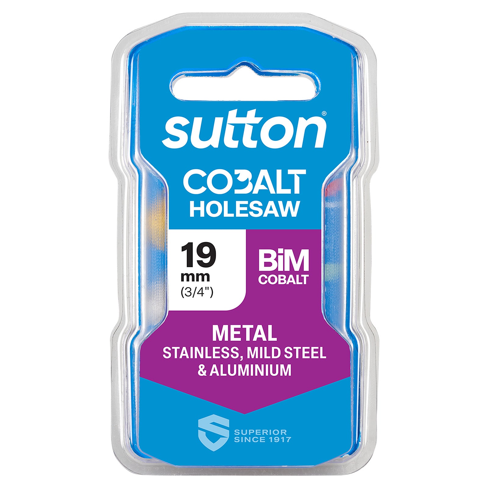 SUTTON 19mm (3/4 Inch) H125 Bi-Metal Cobalt Holesaw