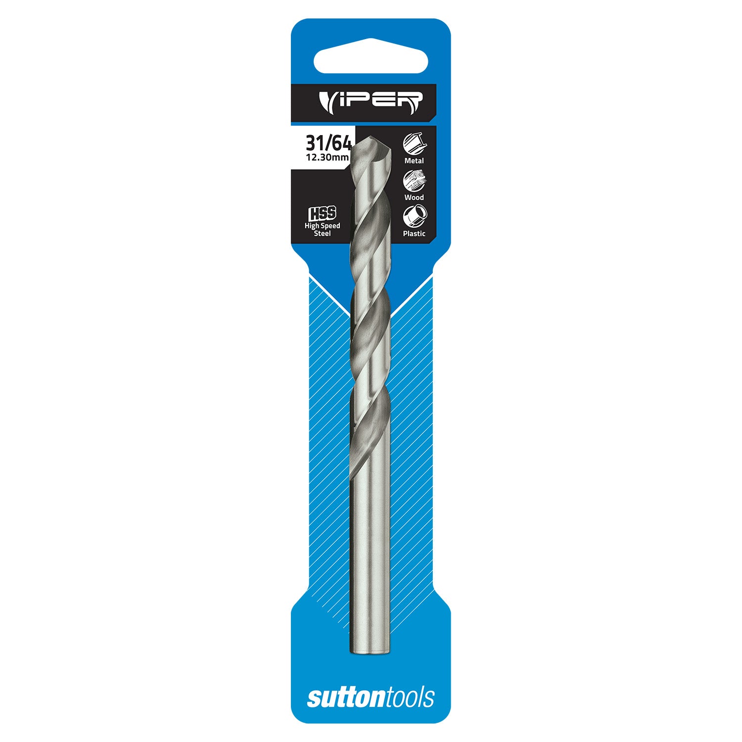SUTTON 31/64 Inch Jobber HSS Viper Drill Bit