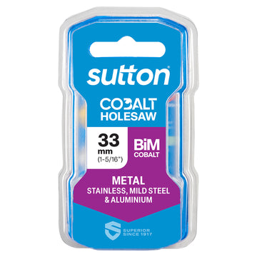 SUTTON 33mm (1-5/16 Inch) H125 Bi-Metal Cobalt Holesaw