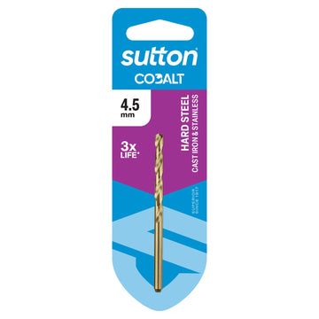 SUTTON 4.5mm Jobber HSS-CO HD Cobalt Drill Bit