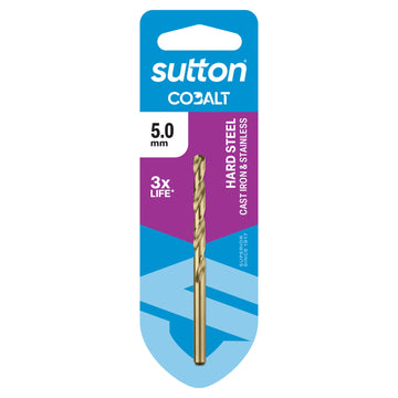 SUTTON 5.0mm Jobber HSS-CO HD Cobalt Drill Bit