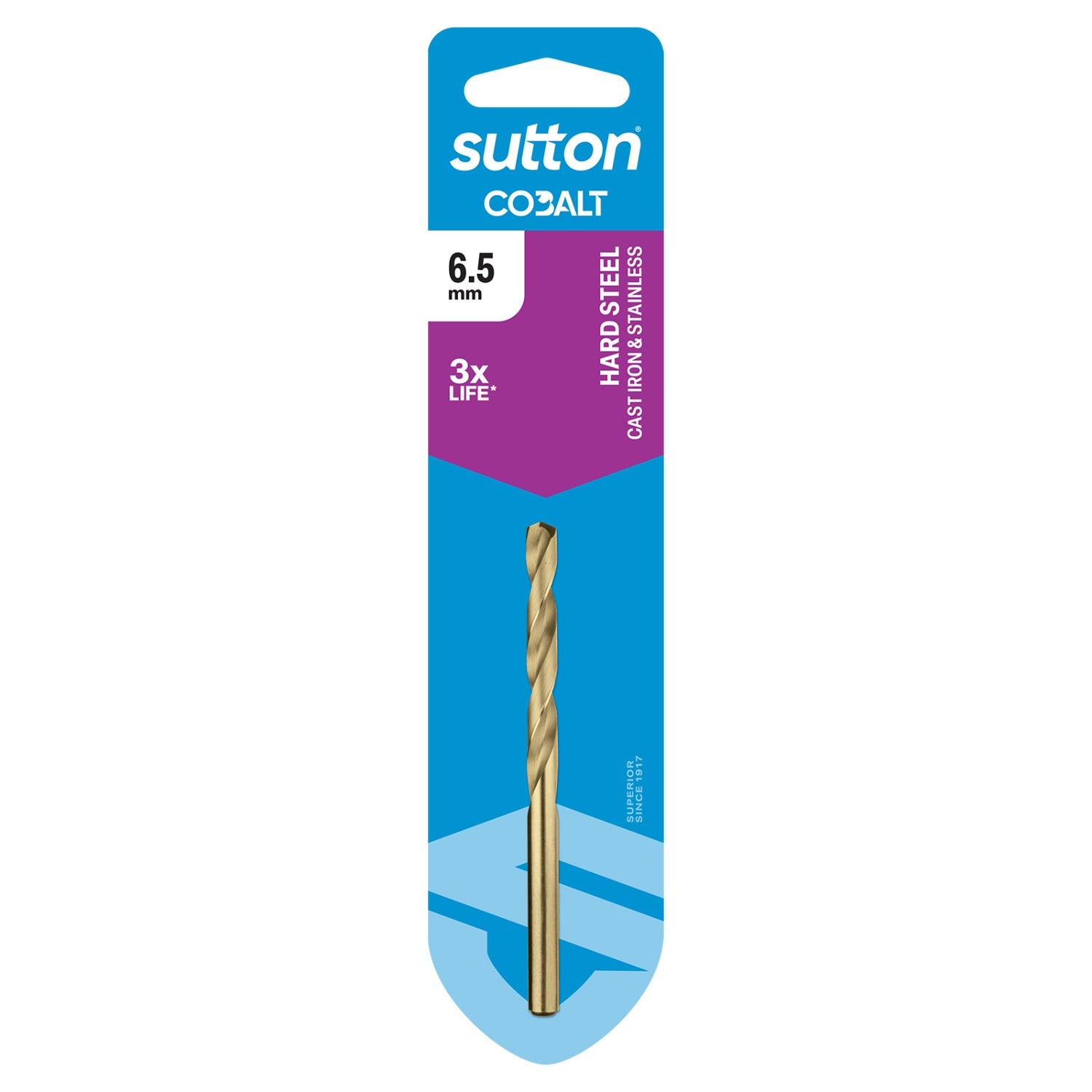 SUTTON 6.5mm Jobber HSS-CO HD Cobalt Drill Bit