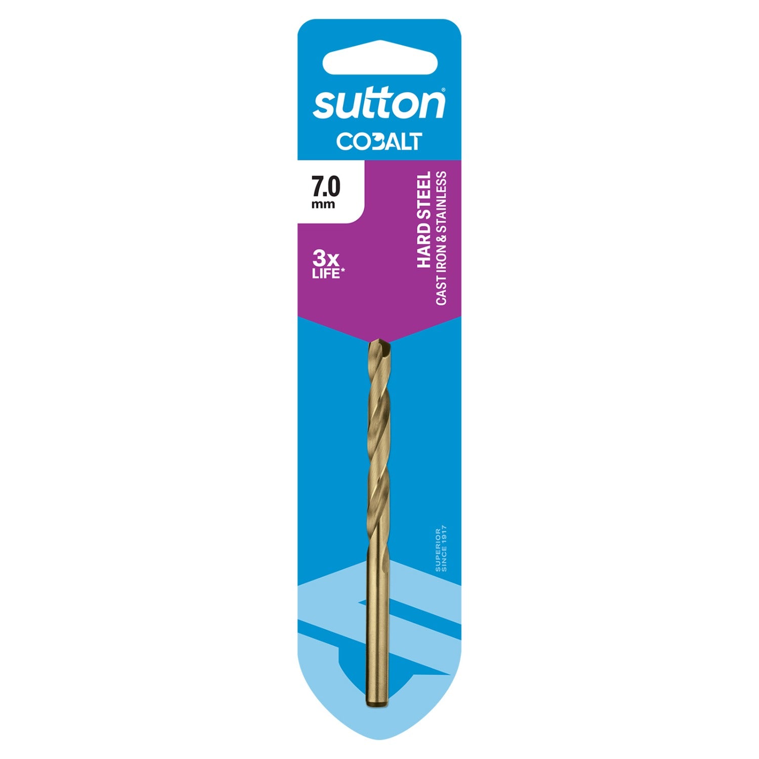 SUTTON 7.0mm Jobber HSS-CO HD Cobalt Drill Bit