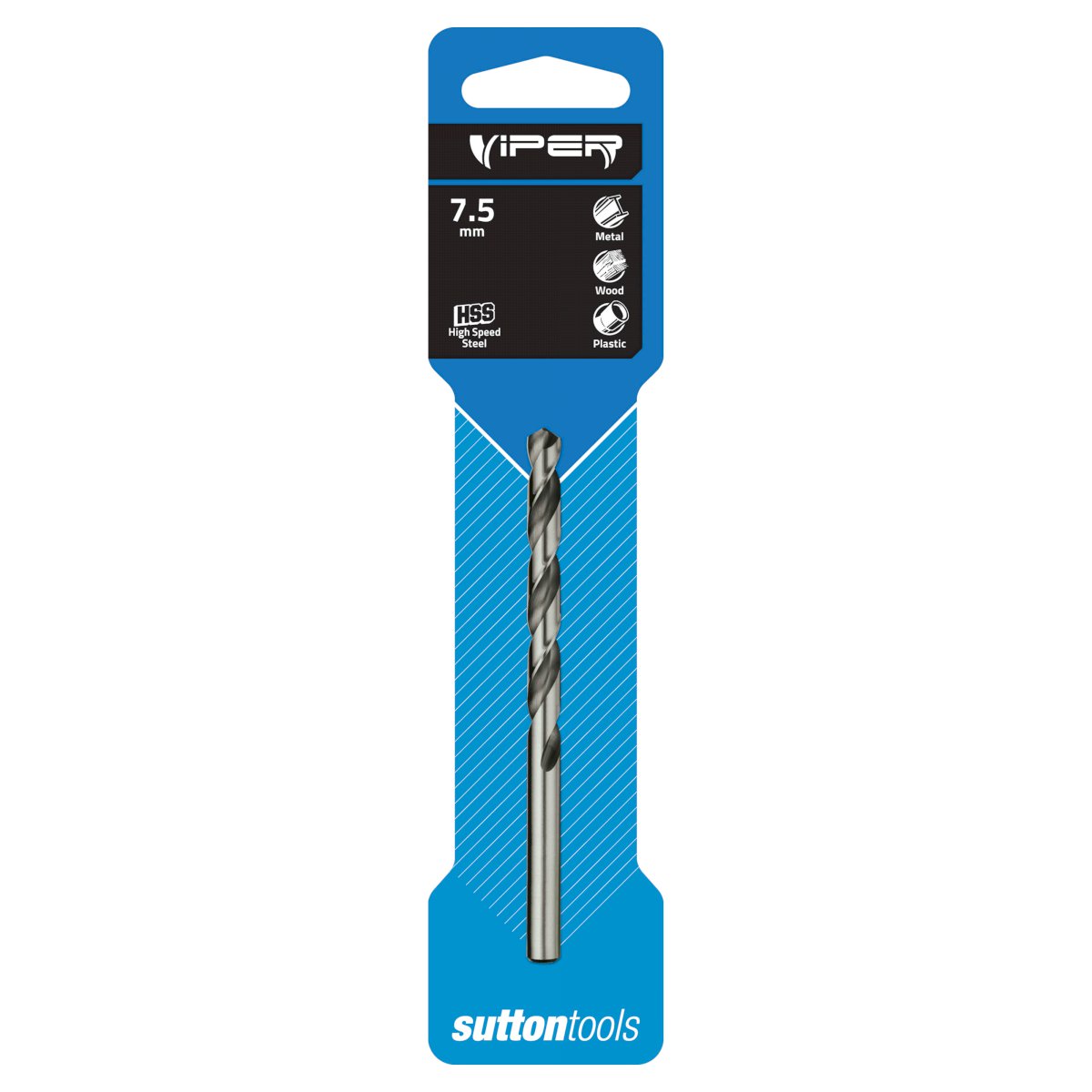 SUTTON 7.5mm Jobber HSS Viper Drill Bit
