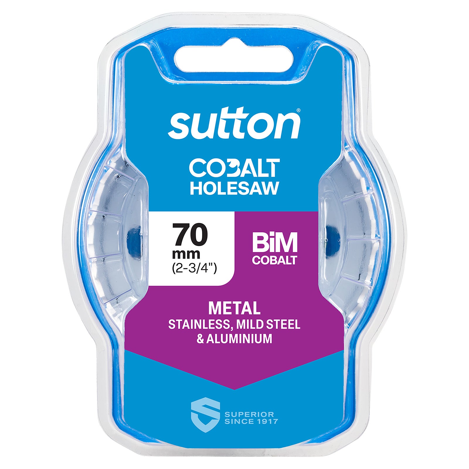 SUTTON 70mm (2-3/4 Inch) H125 Bi-Metal Cobalt Holesaw
