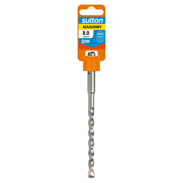 SUTTON 8.0mm x 160mm Masonry SDS+ 2CUT Drill Bit