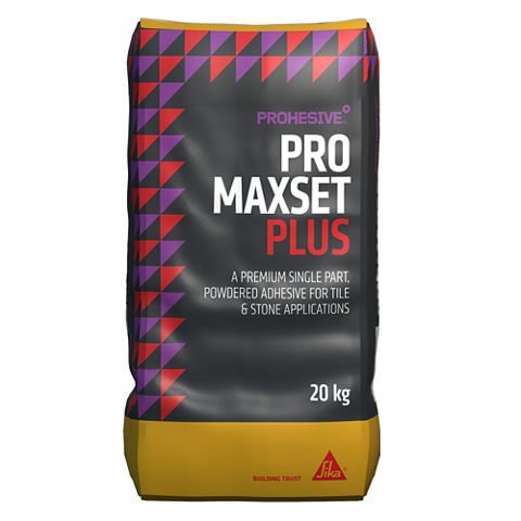 Sikaflex Tile and Stone Adhesive Prohesive ProMaxset Plus 20kg Bag