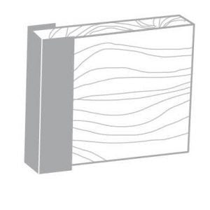 Trio Hardaz Retaining Wall End Cap C Post 88x450mm