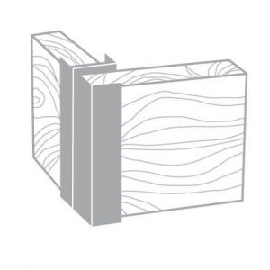 Trio Hardaz Retaining Wall Post Corner Post  65x450mm