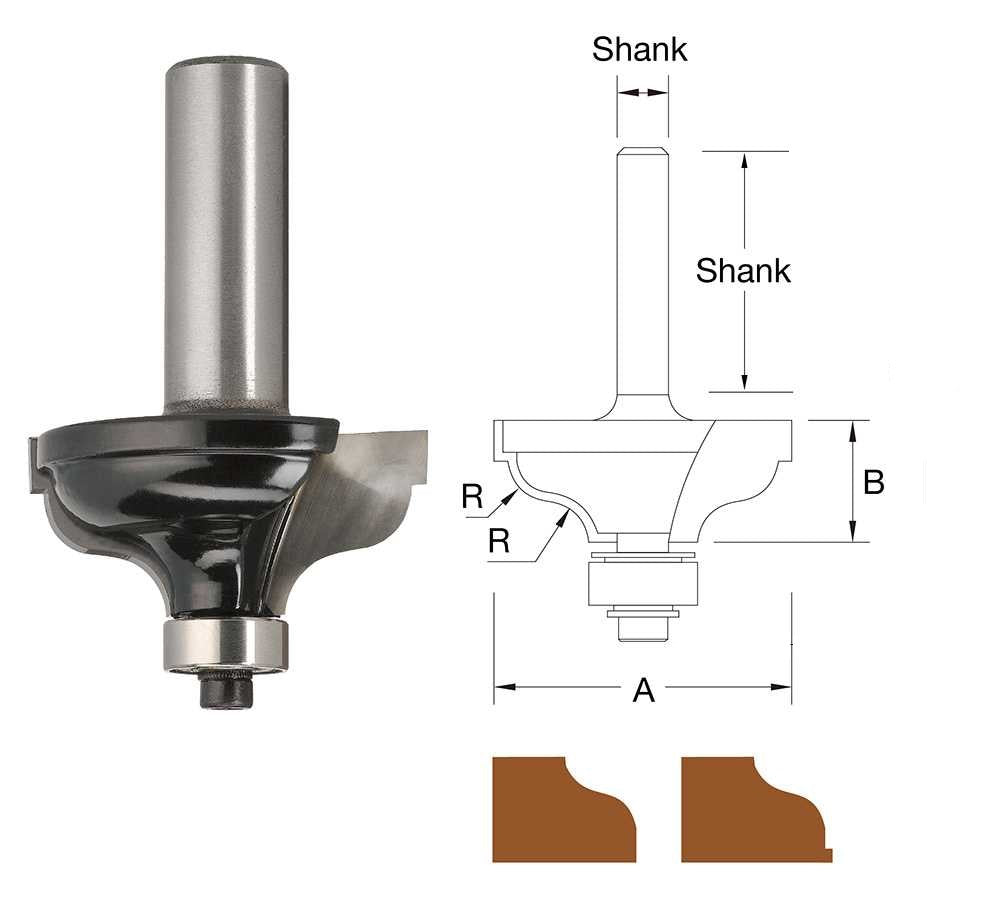 TruaCut TB75065/2 5.0mm Roman Ogee Router Bit