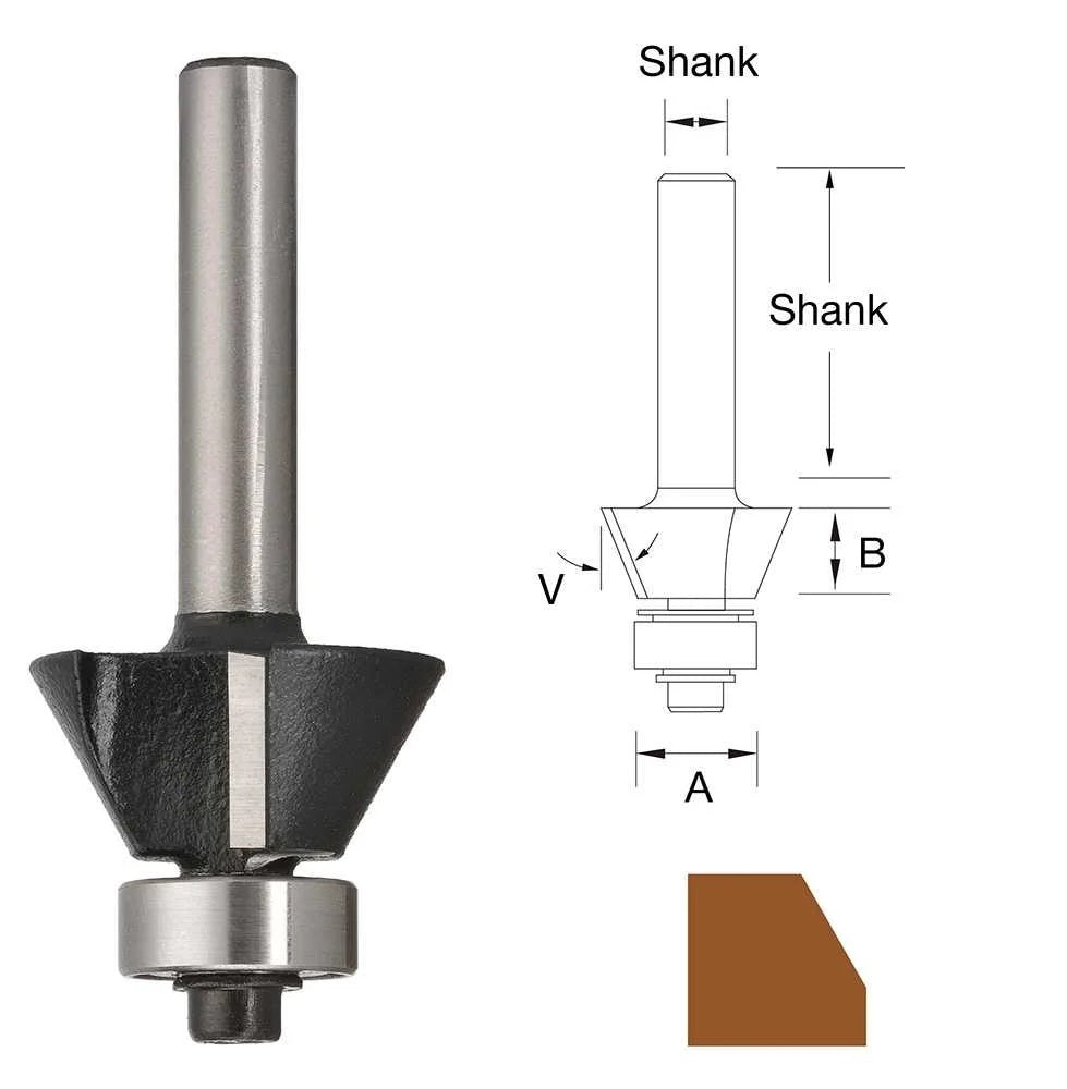TruaCut TB8130 30 Degree Bevel Trim Router Bit