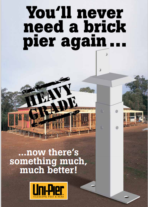 Uni-Pier Post 65 x 65 Builders Grade 200mm