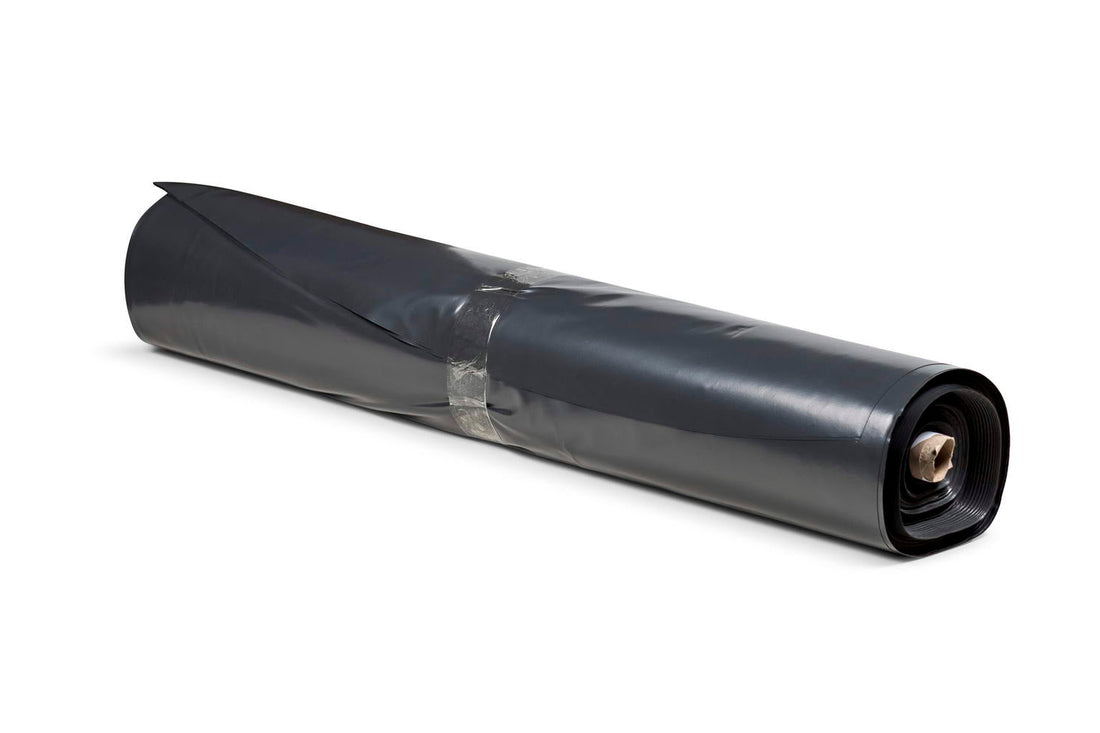 Vespol 200um Black Builders Polythene Plastic Film 2m x 50m Roll
