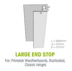 Weathertex Large End Stop 3.0m