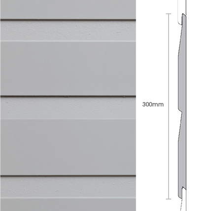 Weathertex Selflok Colonial Smooth 300mm x 9.5mm x 3660mm Weatherboards